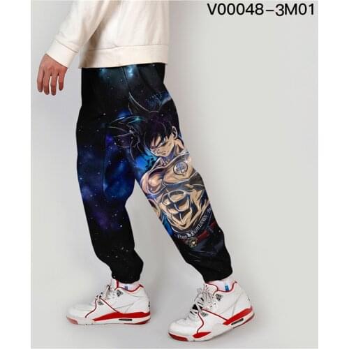 Personality Men Boy Sweatpants Goku Sweatpants Summer Spring Fitness Joggers Anime Pants Boys Goku Trousers