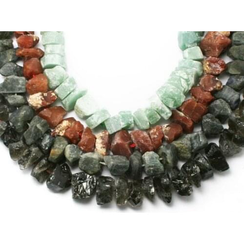 New Raw Amethystine Smoky Lemon Rose Color Crystal Beads Rough Punched Natural Stone Centre Drilled Hole Nugget Bead for DIY