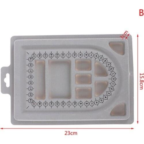 Organizer Jewelry Making Tray Gray WorkBenches Size Measuring Plate Craft Tool Accessories Flocked Bead Board Bracelet Beading