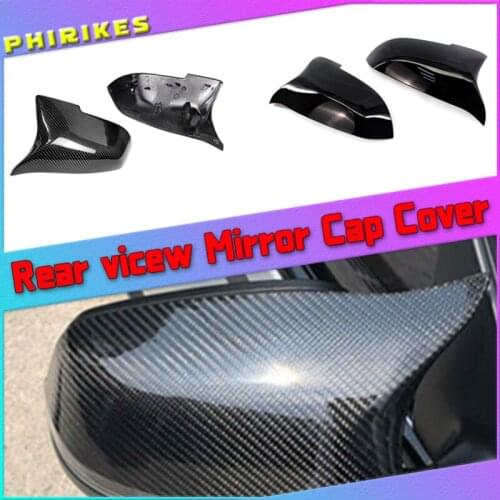 Pair Side Rearview Mirror Cover Fit For BMW F10 F11 LCI 2014-2016 F01 F06 F07