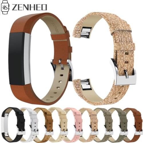 Genuine Leather Watch Strap For Fitbit Alta HR / Alta Fitness Tracker Watchbands Replacement Bracelet Wrist Band