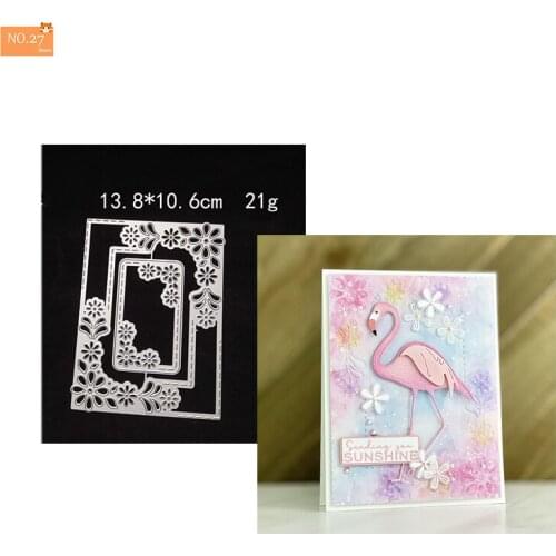 Christmas Lace Frame Metal Cutting Dies for DIY Scrapbooking Album Paper Cards Decorative Crafts Embossing Die Cuts 2021 New