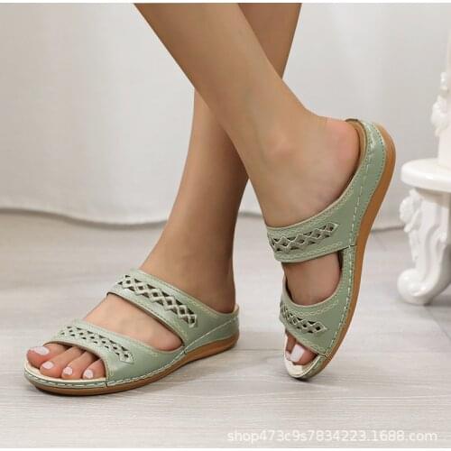 Women Sandals Shoes Retro Beach Ladies Shoes Women New Womens Shoes Woman Gladiator Flat Sandals For Women Sandaliabk98