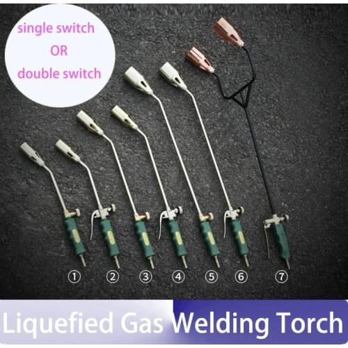 Liquefied Gas Welding Torch Propane Torch Weed Burner For Metal Chilling Leak Repair Unhairing Water Proofing Weeding