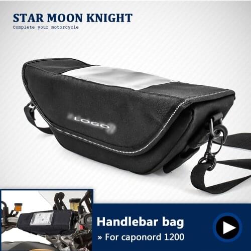 Motorcycle handlebar navigation Waterproof bag saddle bag big screen mobile phone GPS For Aprilia Caponord 1200 Rally ABS
