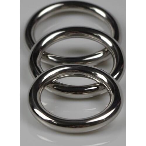 1pcs Diameter 40.45.50mm Aluminum Alloy Metal Penis Ring Male Delay Ejaculation Cock Ring Sex toys for Men Erotic Games Cockring