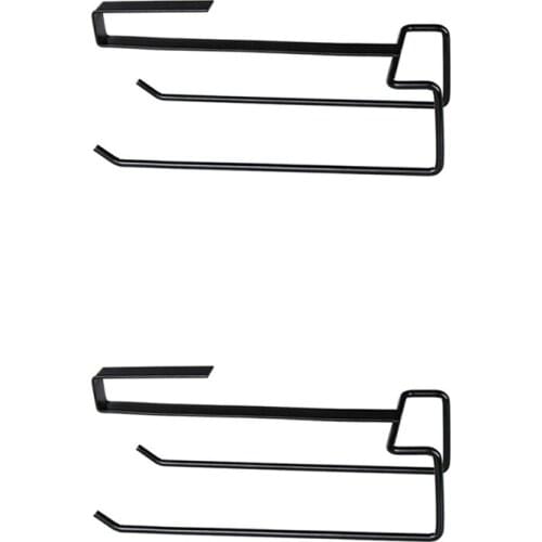 2Pcs Kitchen Under Shelf Storage Rack Cupboard Tissue Paper Holder Kitchen Organizer Tissue Holder