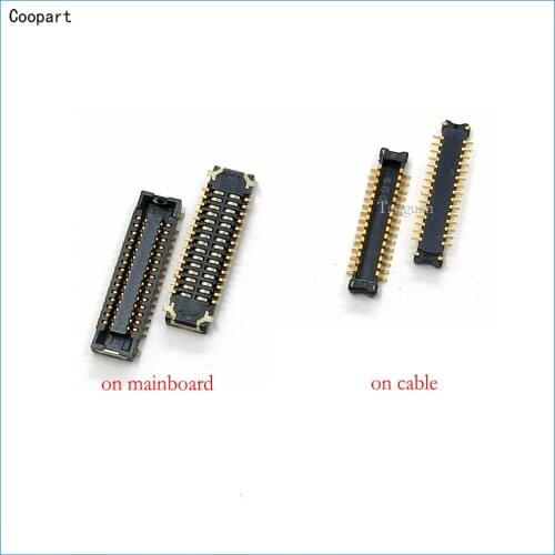 2pcs/lot Coopart New LCD display FPC Connector Port Plug for Asus Zenfone 2 ZE550ML ZE551ML Z00AD 30pin on mainboard/cable