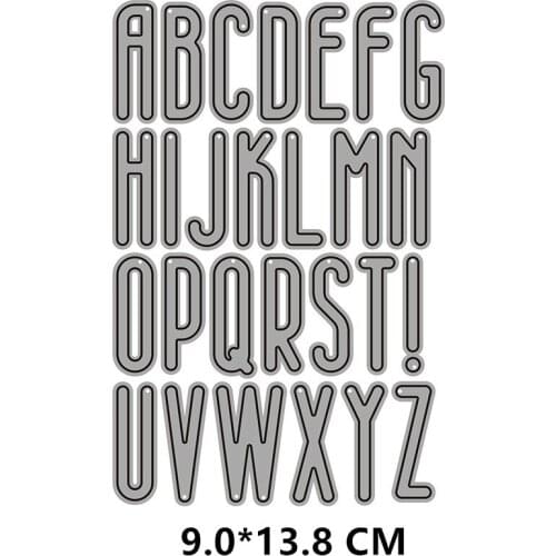 2021 New 26 English Letters Cutting Dies DIY Scrapbooking Embossing Paper Photo Frame Stamps Crafts Template Mould Stencils