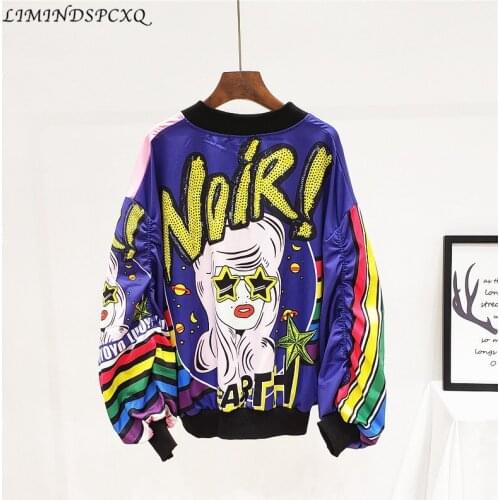 Big Size Batwing Sleeve Autumn Coat Mandarin Collar Cartoon Cardigan Jacket Women Long Sleeve Outfit Wear Vetement Femme Clothes