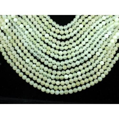 1 Strand 100% Natural New Jades Beads 4MM 6 MM 8MM 10MM 12MM Round Semi Gem Stone Jewelry Loose Beads 15.5"/Strand