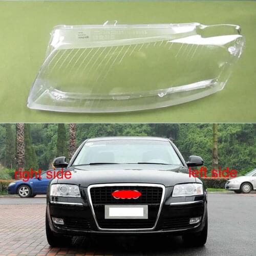 For Audi A8 D3 2002 2003 2004 2005 2006 2007 2008 2009 Headlight Transparent Cover Headlamp Cover Lampshade Lamp Shell Lens
