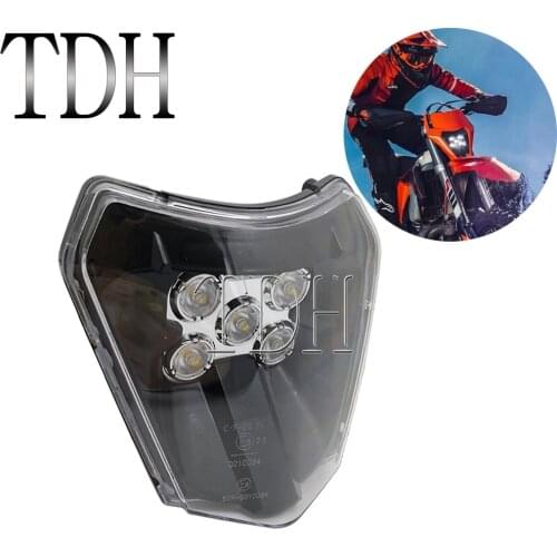 For FE FC TE TC 125 250 350 450 Supermoto Motorcycle Headlight Headlamp Enduro SX-F SX EXC XC-W XC-F Dirt Bike LED Head Lamp