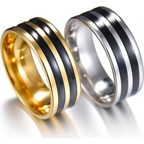 20 Pieces Mix Size Double Stripe Stainless Steel Rings for Women Bohemian Statement Vintage Engagement Rings Men Jewelry