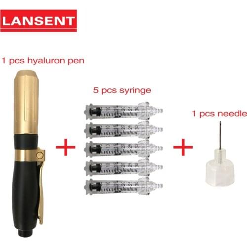 Hyaluron Pen Set Free Customize LOGO Syringe Converter Skin Care Tools Hyaluronic Serum Pen For Anti-wrinkle Mesotherapy Gun