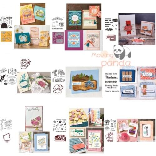 New Metal Cutting Dies And Stamp Set For 2021 Scrapbooking DIY Photo Album Paper Card Gift Decoration Craft Handmade Knife Mold