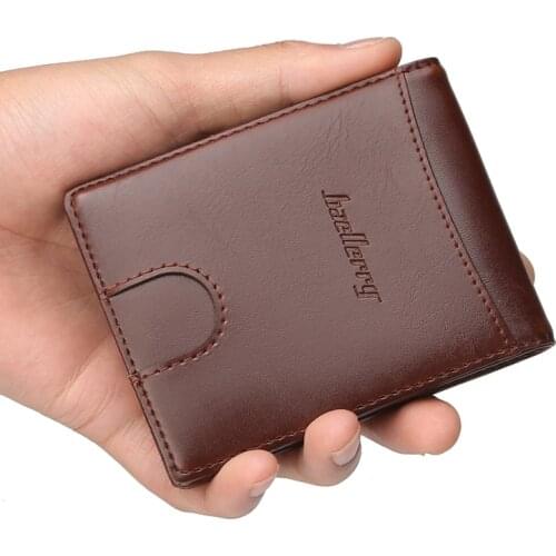 New Short Wallets for Man Premium Fashion Youth Card Pack Purse Multifunction Coin Purse Leather Men Clutch
