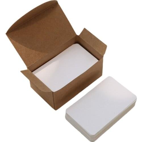 100 Sheets/Box Paper Message Card Blank Handwritten Memo Notecards Greeting Blessing Thank You Postcard