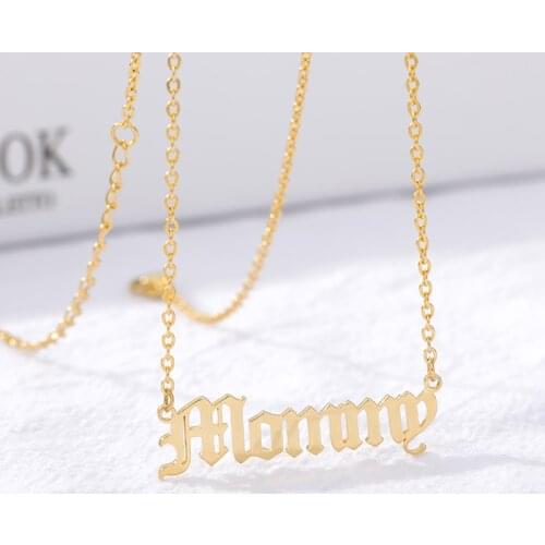 Sweetie Dad Mommy God Bless You Necklace Emma Rose Susanna Mohammed Samantha Sweetheart Necklaces Pendants Old English Jewelry