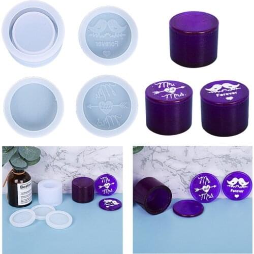 Couple Ring Box Epoxy Silicone Molds DIY Making Craft Candle Handmade Soap Moulds Supplies