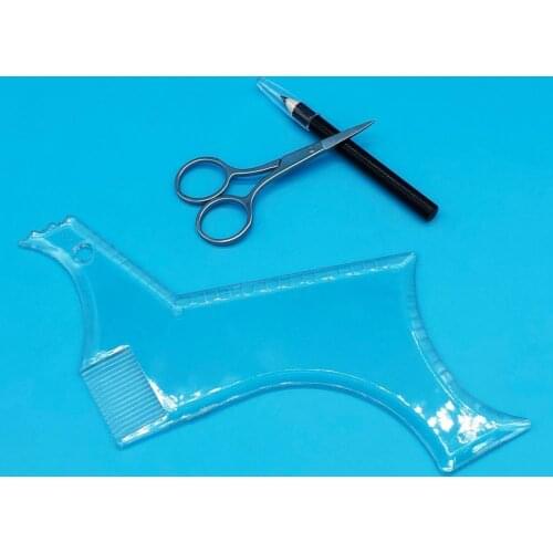 Plastic Multi-liner Beard Shaper Template Beard Shaper Template Guide Precise Position Convenient Beard Shaping Comb for Family