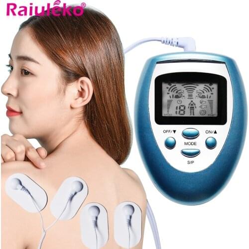 Massager Battery Electric Pain Relief Machine 8 Modes Tens Unit 4 In 1 Portable Pulse Body Massager Muscle Stimulator Therapy