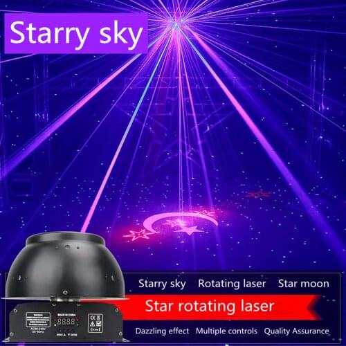 DMX512 Laser Starry Rotation Effect Stage Projector Light Party Christmas light outdoor Disco light Show DJ lights Dance Bar