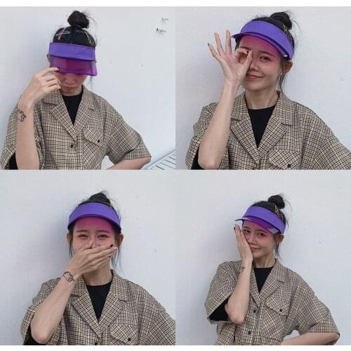 INS Top Empty Hat PVC Men Women Outdoor Sport Hat Leopard Summer Visors Cap Hat For Golf Hiking Tennis Running Sunscreen Gorros