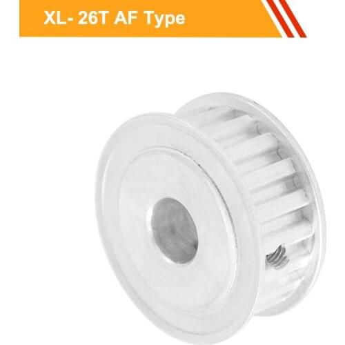 XL 26T Timing Belt Pulley 11mm Belt Width XL Type Transmission Pulley 8/10/12/14/15/19/20mm Bore Aluminium Pulley Wheel