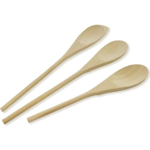 3pcs/lot Natural Wooden Spatula Salad Spatulas Non-stick Pan Scoop Kitchen Accessories Cooking Tools
