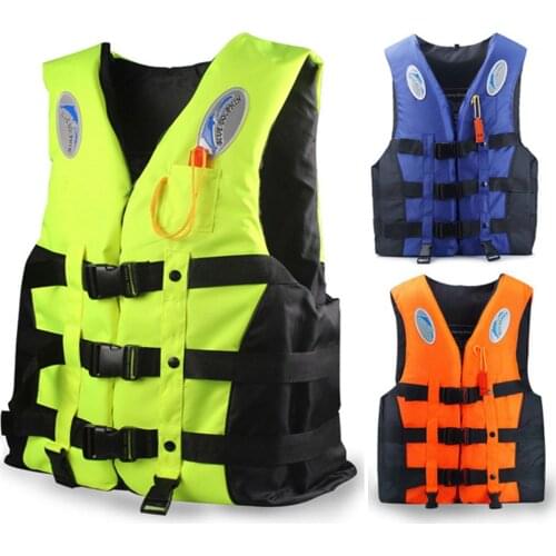 Swimming Adult Life Jacket Vest Snorkeling Fishing Surfing Safety Life Vest Rafting Boating Buoyancy Life Jacket with Whistle