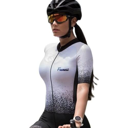 FRENESI Team Cycling Jersey Women 2020 Summer New Style Racing Costume Short-Sleeved Sports Jumpsuit Bicicleta Ciclismo Tights