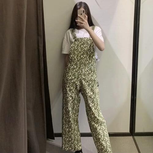 Za New Fashion Women Green Printing Strap Rompers Jumpsiut Romper Long Trousers Jumpsuits Ladies Pants XITIMEAO