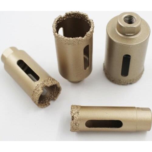 1PCS 20-60MM Gold M10 Brazed Hole Opener Angle Grinder Saw Core Drill Bit For Marble Granite Brick Tile Concrete Drilling
