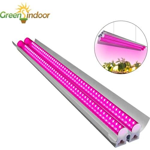 100W LED Grow Light 50cm Phytolamp For Ochids Full Spectrum Phyto Lamp Double Tubes Hydroponic Light For Indoor Plants Flowers