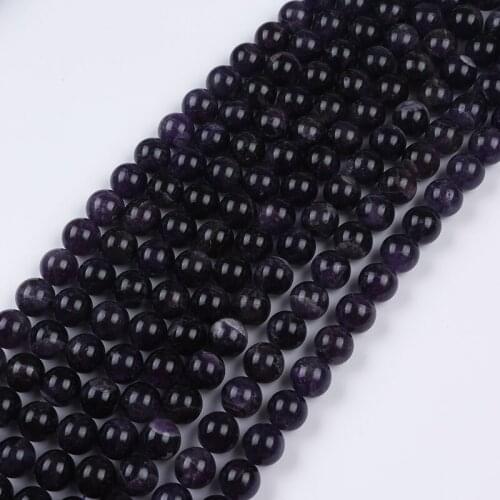 16mm Precious Stone String Violet Gold Stone Beads For Jewelry Making