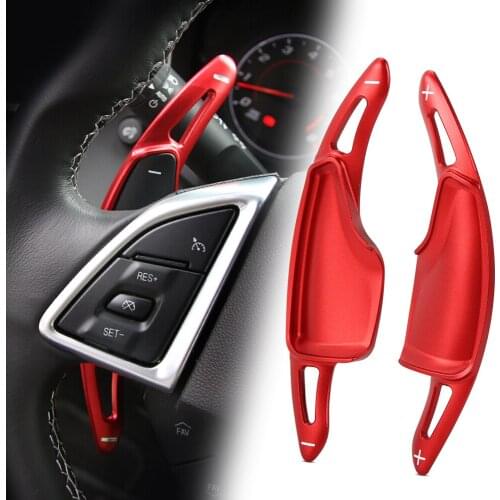 2pcs Car Steering Wheel Shift Paddle Shifter Extension For Chevrolet Camaro 2017 2018 2019 Chevy C7 Corvette 2015-2019