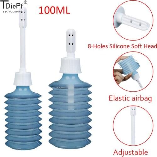 200ml Disposable Clear Enema Douche Applicator Bottle Anal Vaginal Bulb Douche Enema Irrigator Rectal Syringe Cleaner
