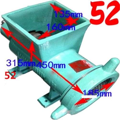 220V/50Hz 52 Commercial Electric Large Grinder Chicken Bone Fish Pork Grinder Without Engine Grilled Beef Engine Meat Grinders