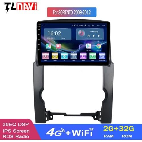 4G LTE 2G RAM HD Full Touch Screen Android 10 Quad-Core Car GPS Navigation Radio For 2009 2010 2011 2012 KIA Sorento