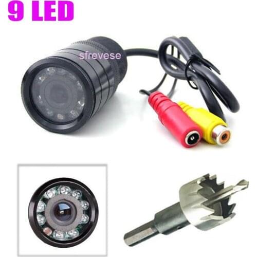 9 IR LED Night Vision Reversing Parking Camera For Car Rearview Backup 135 Degree Waterproof