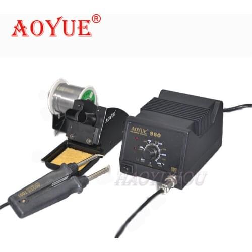 Aoyue 950 SMD Antistatic thermostat adjustable IC soldering station Hot Tweezer Repair rework station