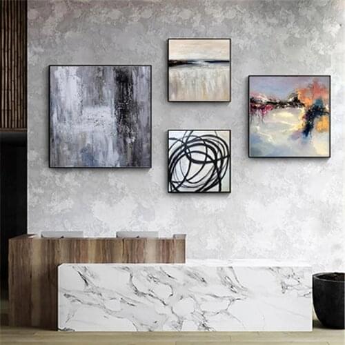 Large Abstract Canvas Black and White Print Canvas Abstract Painting Canvas Original Artwork Abstract Living Room Decoration