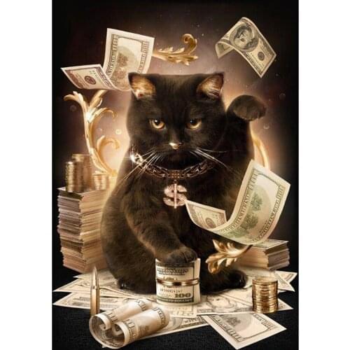 Diy handwork sets diamond pattern embroidery 100% full round&square drills cat cross stitch diamond mosaic painting