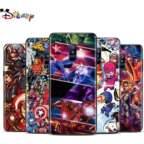Silicone Black Cover The Avengers For Samsung Galaxy A9S A9 A8S A8 A7 A750 A6S A6 A5 A3 Star Plus 2016 2017 2018 Soft Phone Case