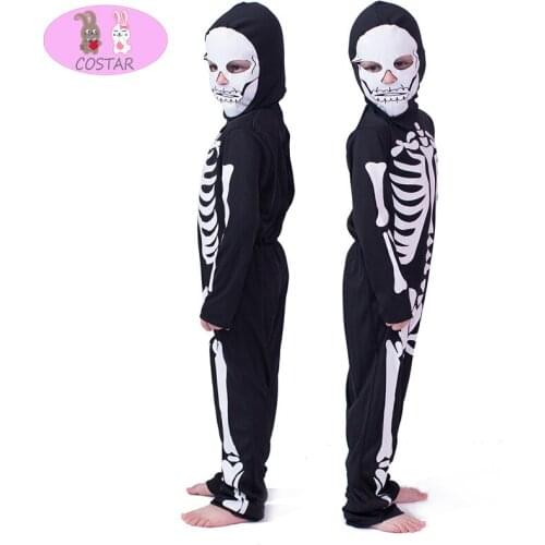 COSTAR 2020 Halloween Childrens Costume Masquerade Costume Men and Women Skull Skeleton Ghost Clothes Horror Clothes Costume