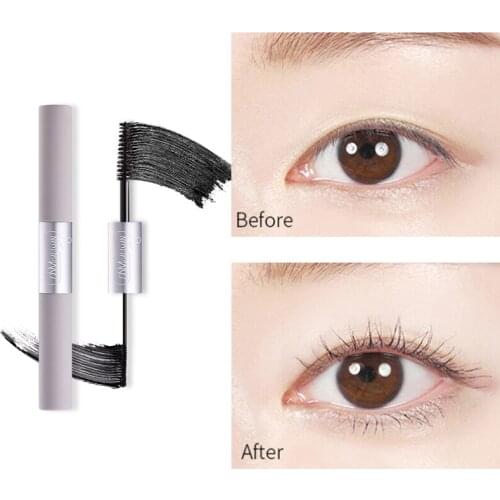 Double-ended Mascara Curling Volume Express Eyelashes Waterproof Liquid Rimel 3d Fiber Lash Extension Mascara Cosmetic