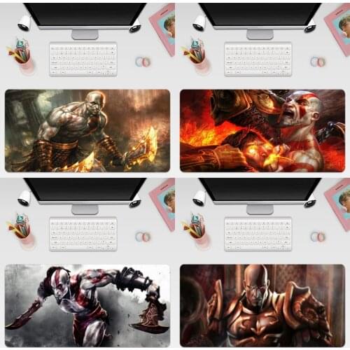 God Of War Kratos Game Gaming Mousepad Large Super Size Game Mouse Pad Mause Mat Rubber For Keyboard Computer