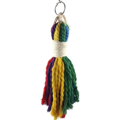 Parrot cotton string pulling toys cotton string strings Bite toy bird parrot toys Cotton rope toys cotton string