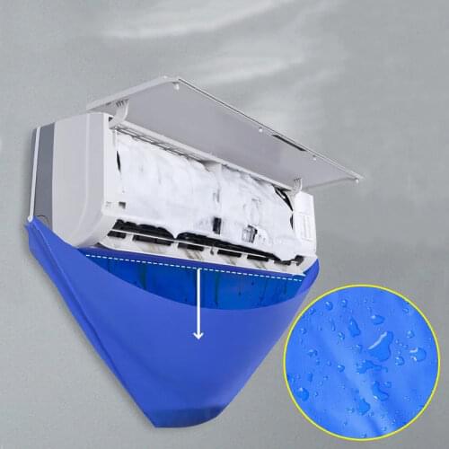 2PCS Air Conditioning Cleaning Hood Artifact Protection Cleaning Cover Water Bag Cover Tool Complete Set of Household Dust Cover